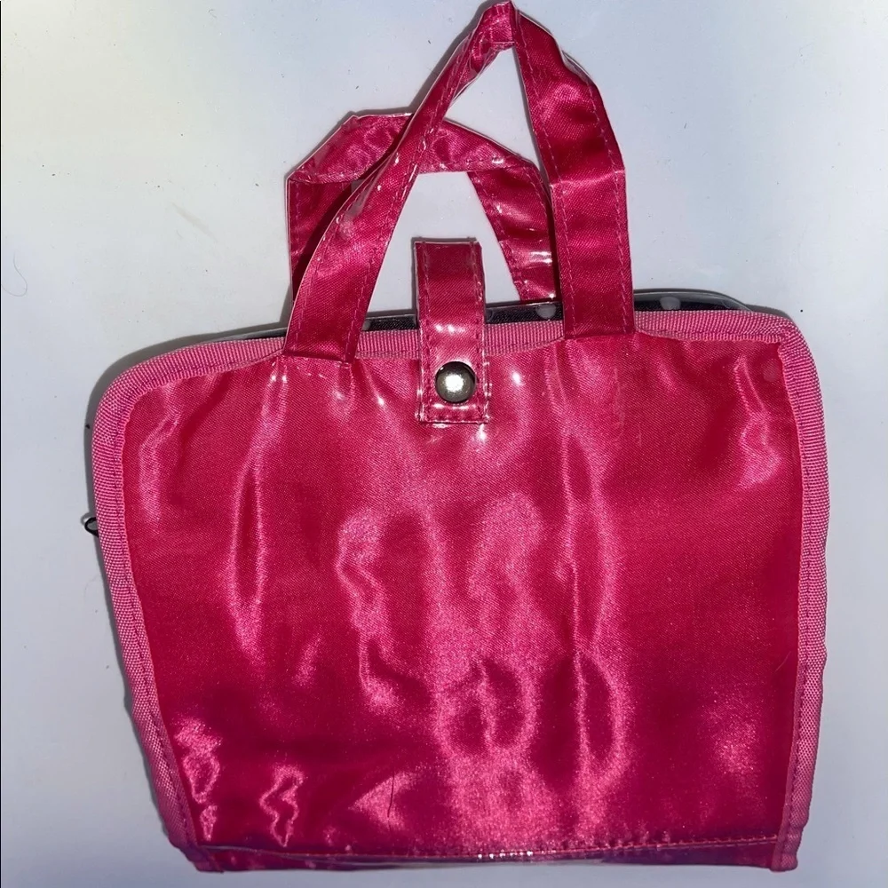 Dolly Mama Pink Satin & Sequin Makeup/Jewelry Case